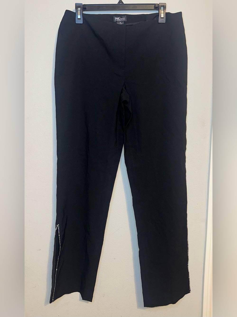 INC Black Pants with Stud Details